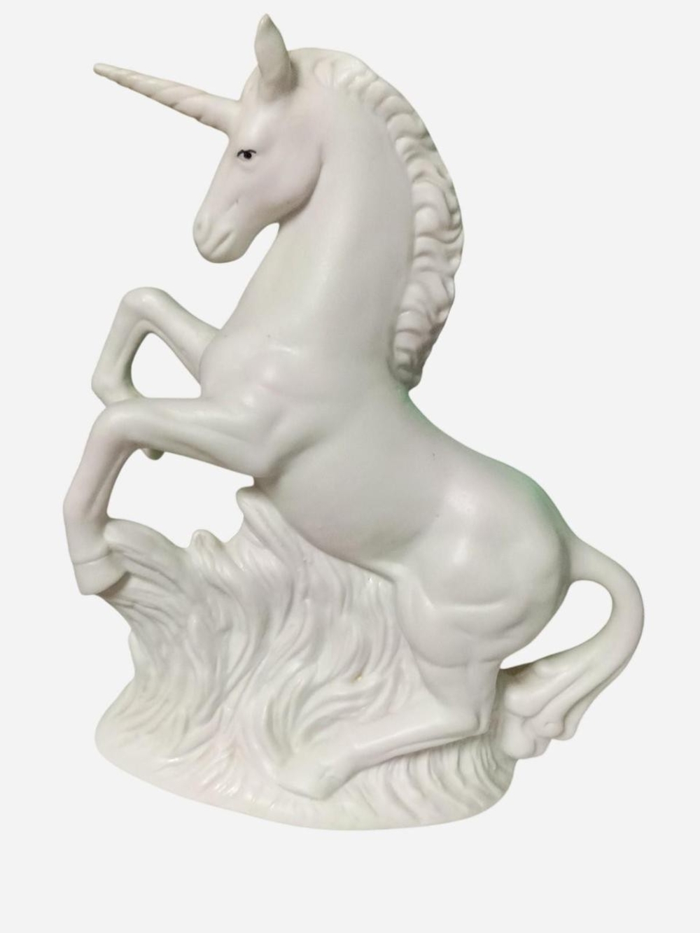 Flambro White Ceramic Unicorn Sculpture - Home Art Decor